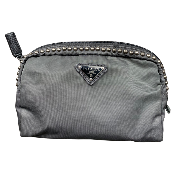 Gray Prada Pouch