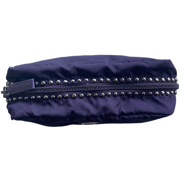 Dark Purple Prada Pouch