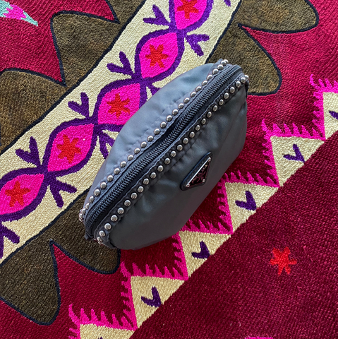 Gray Prada Pouch